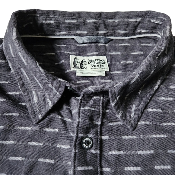 MARMOT MOUNTAIN WORKS Midweight Flannel gray size XL - Picture 6 of 13